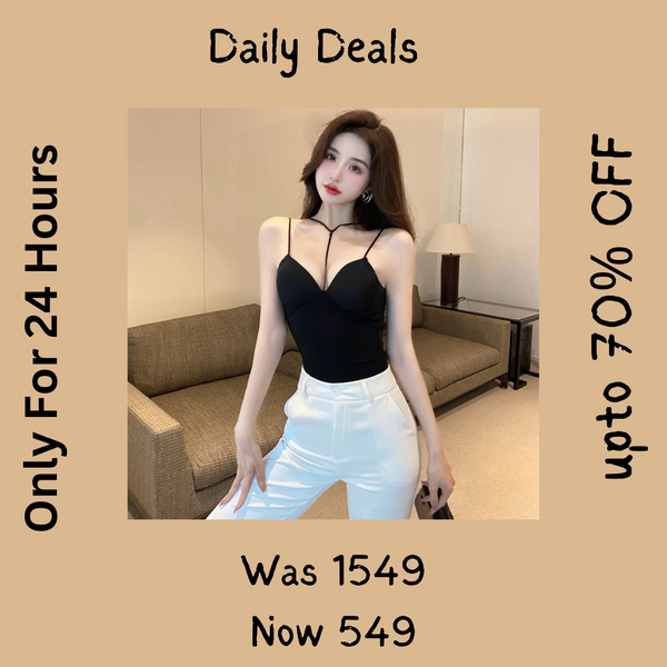 Front Ribbon Very Smooth Elastane Camisole/Long Bra