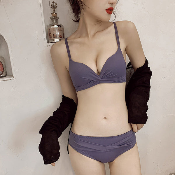 Double Stripped Medium Padded Bra & Panty Set