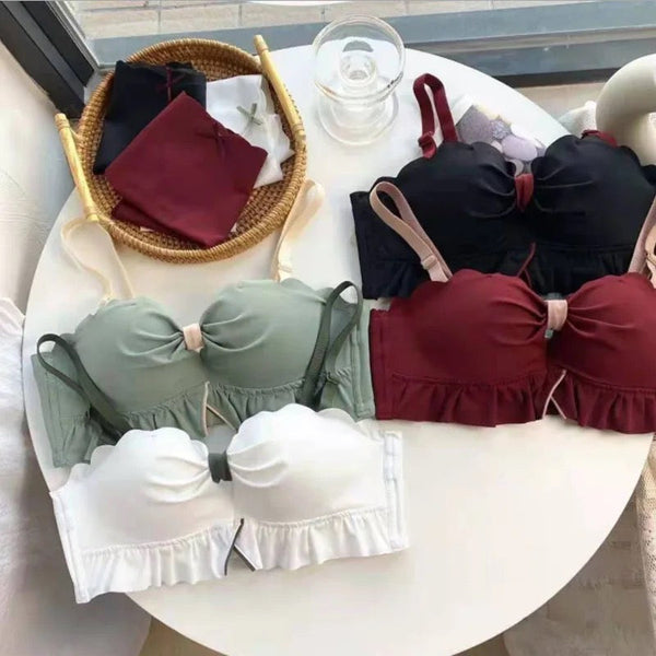 Elegant Padded Bow Bra