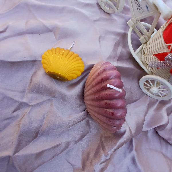 Sea Shell Mold Candle ( 2 pieces)