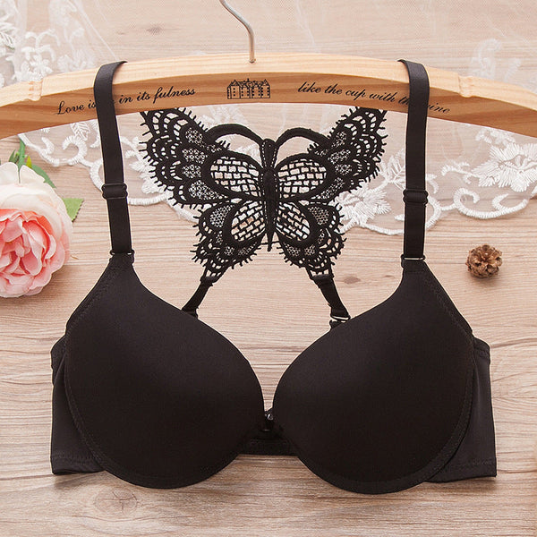 Front Open Butterfly Bra Single Padded  ( Only Bra)