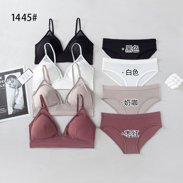 Smooth Elastane Summer Light Padded Bra & Panty Set